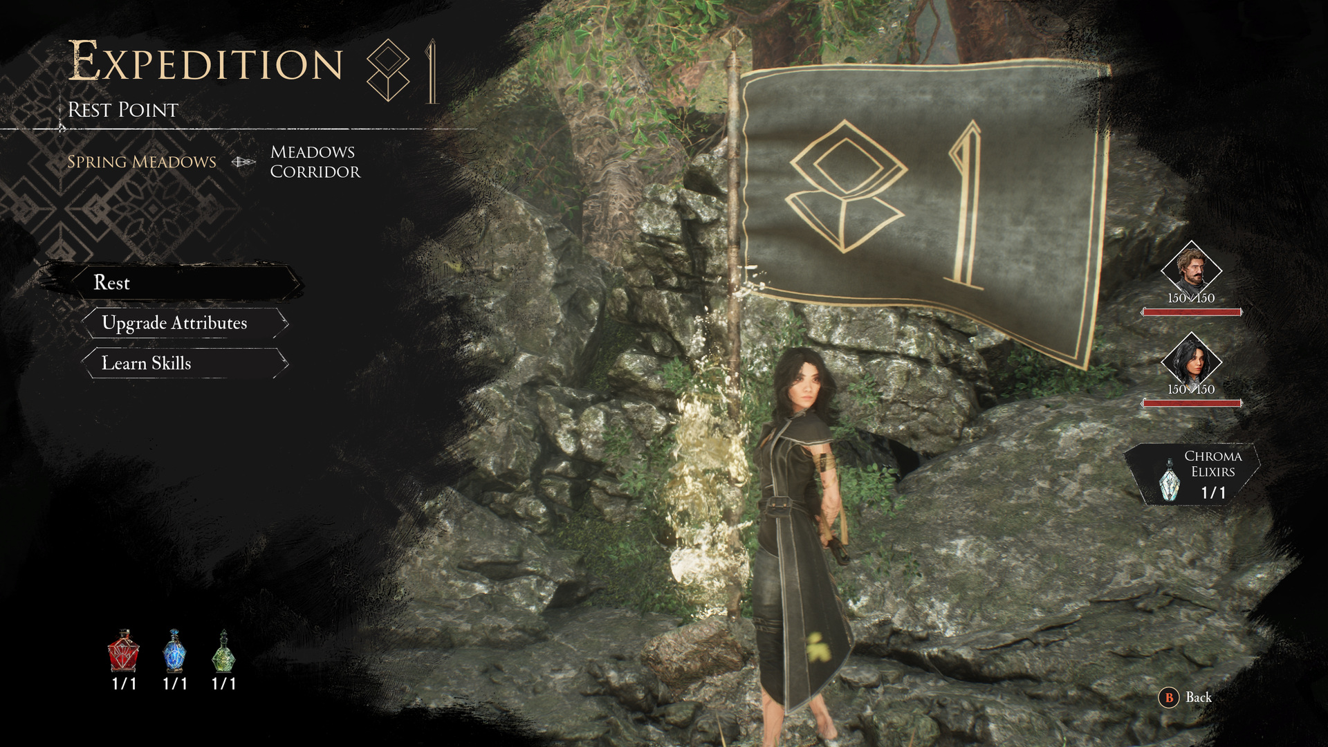 Expedition flag rest point