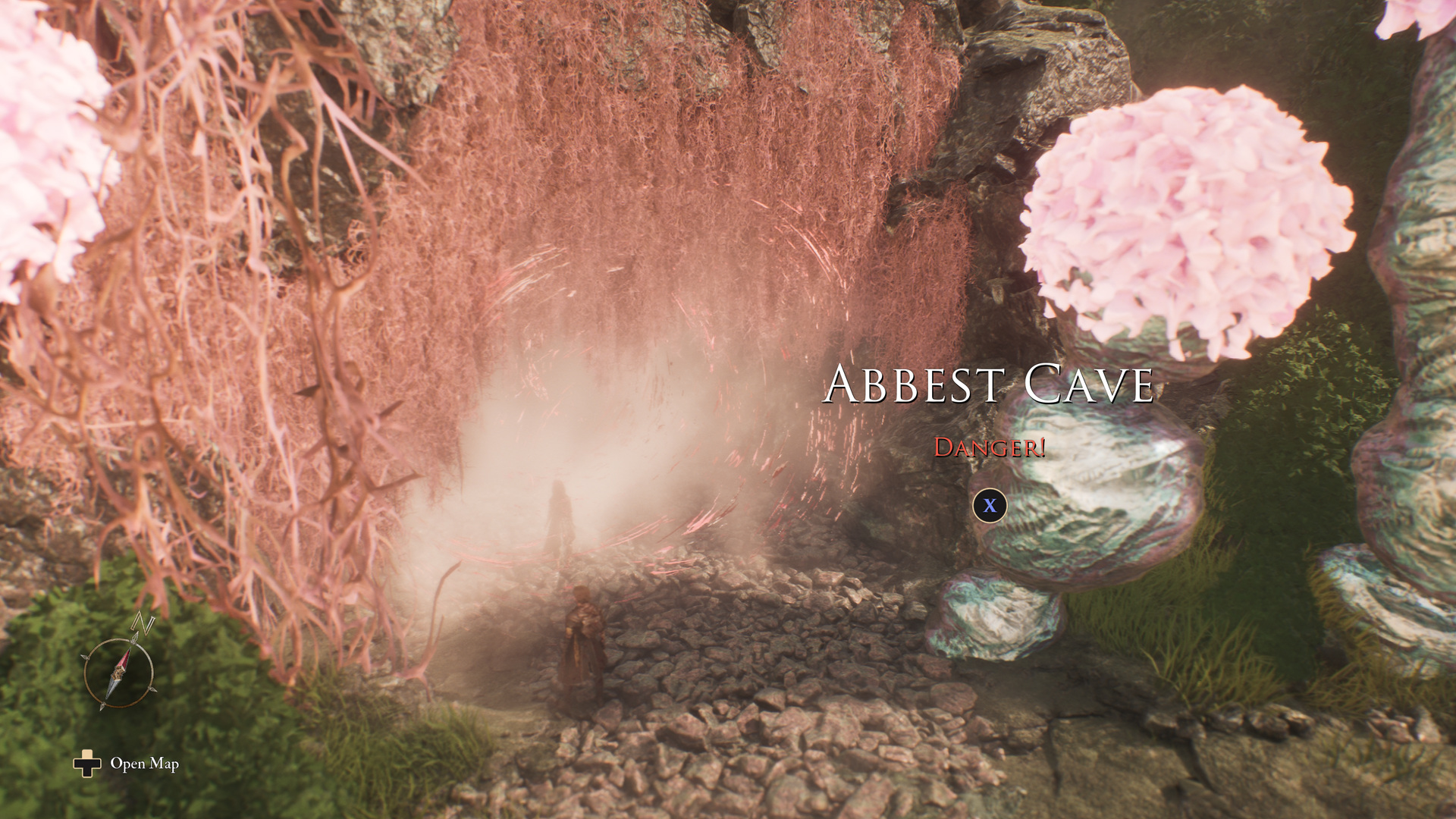 Level entrance with a danger tag
