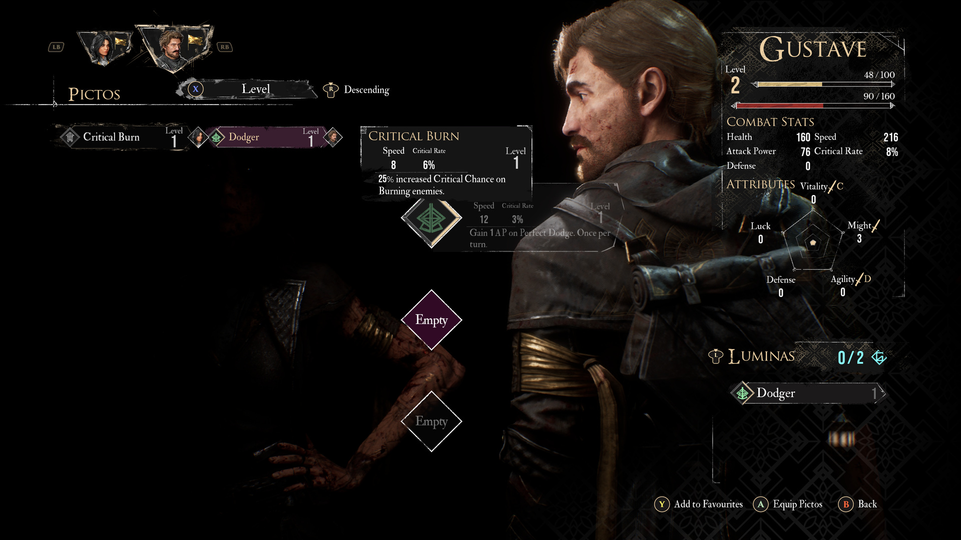 Critical Burn Picto tooltip