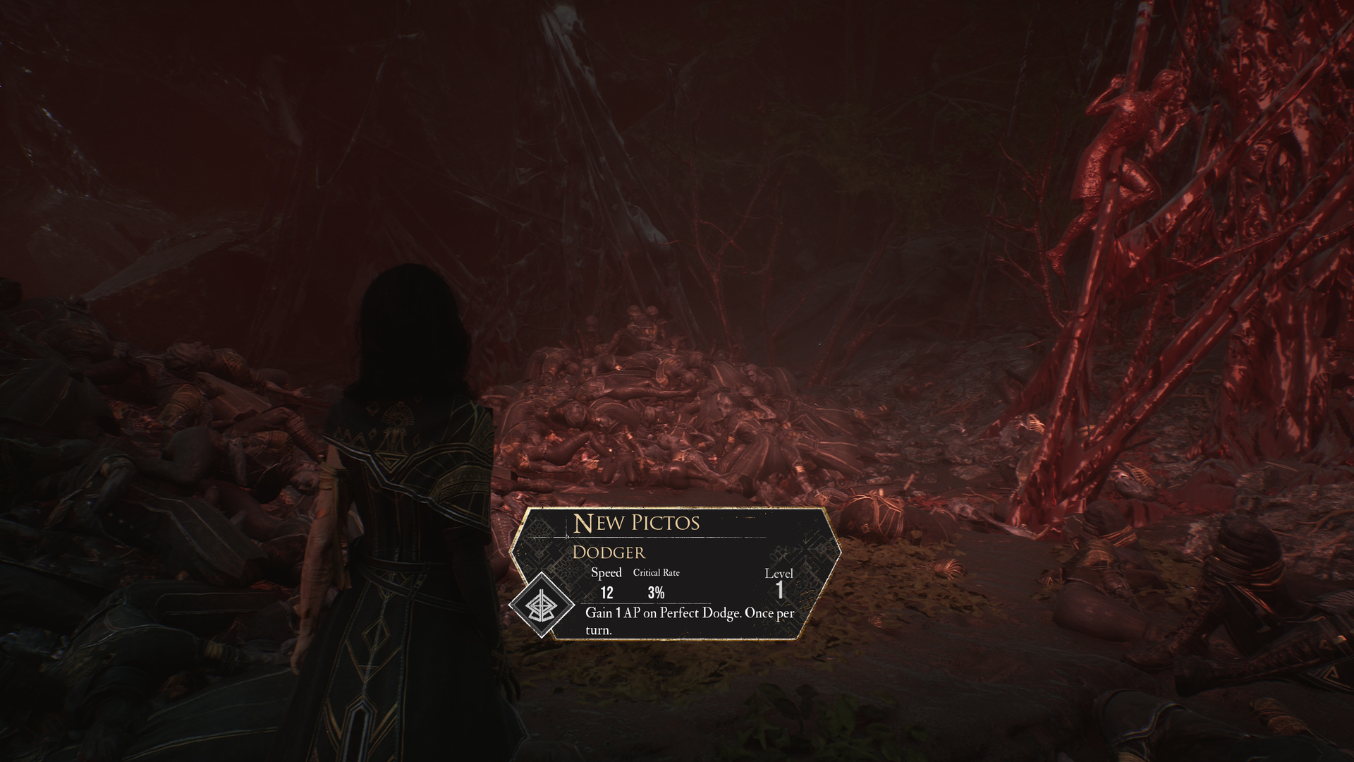 New Pictos pickup on a battlefield of dead expeditioners