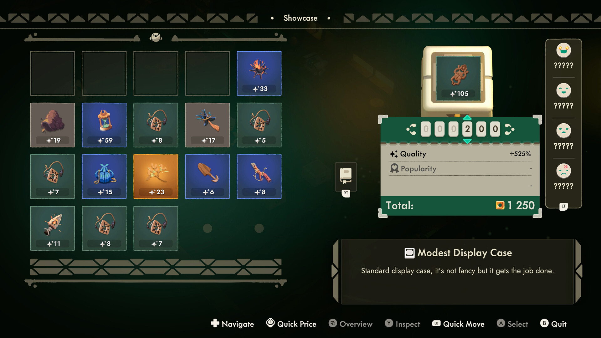 Moonlighter 2 showcase pricing UI