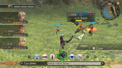 XC1 combat with the future-attack callout visible at bottom
