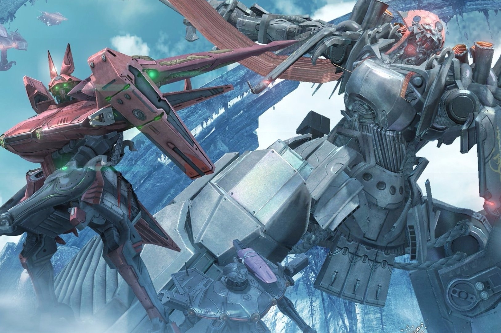 XCX — two Skell mechs in combat